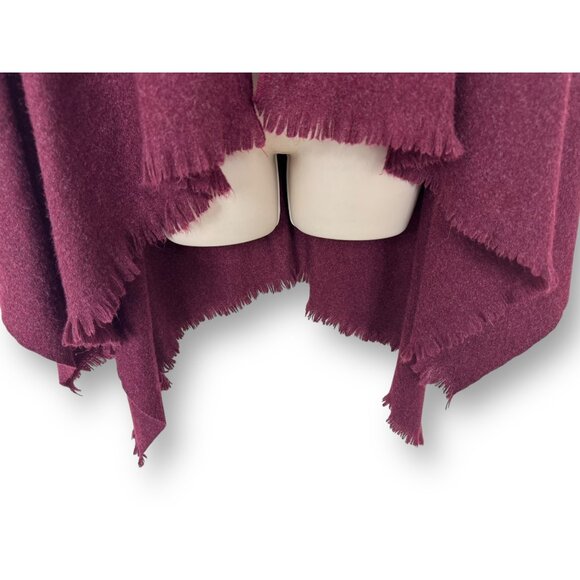 Liz Claiborne‎ Rose Blanket Shawl Wrap Poncho Fall Winter Scarf Gypsy Bohemian - Picture 2 of 7